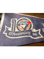 Toronto Blue Jays 10th Anniversary ‘86 Pennant - 29”