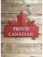 Proud Canadian Metal Sign