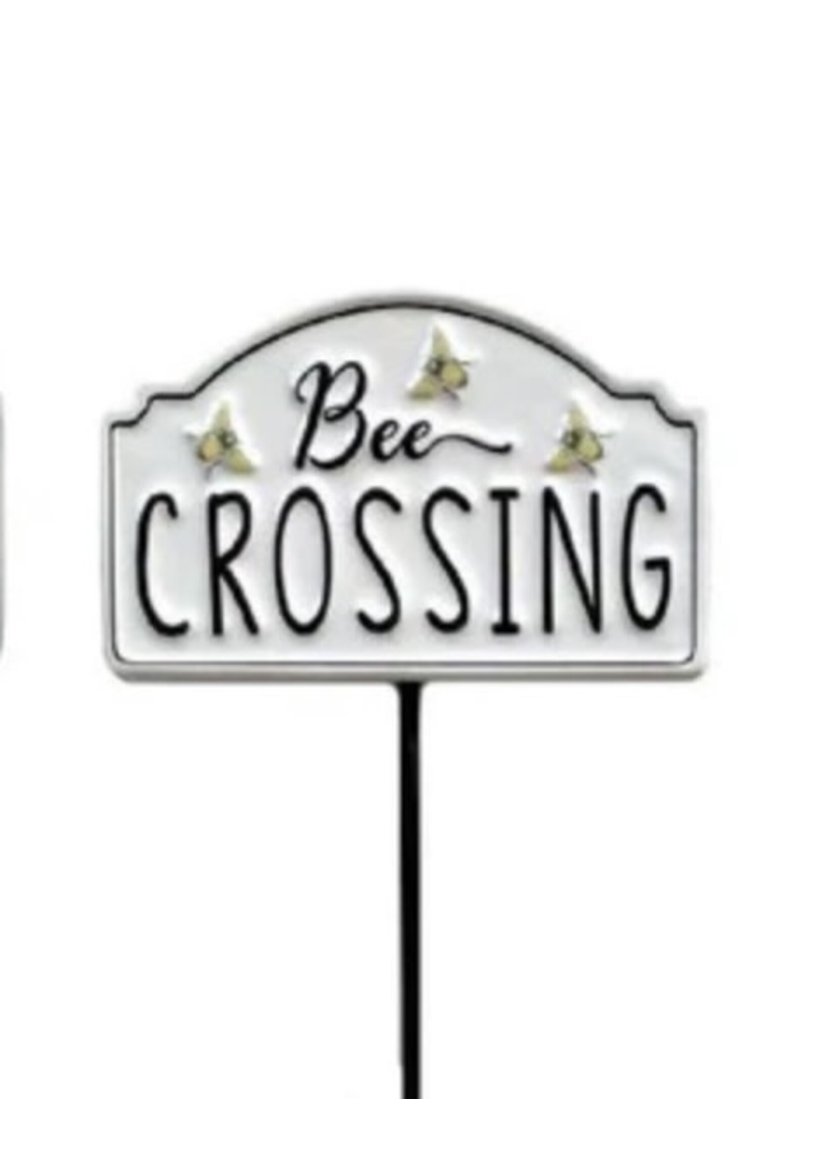 Bee Crossing Garden Stake