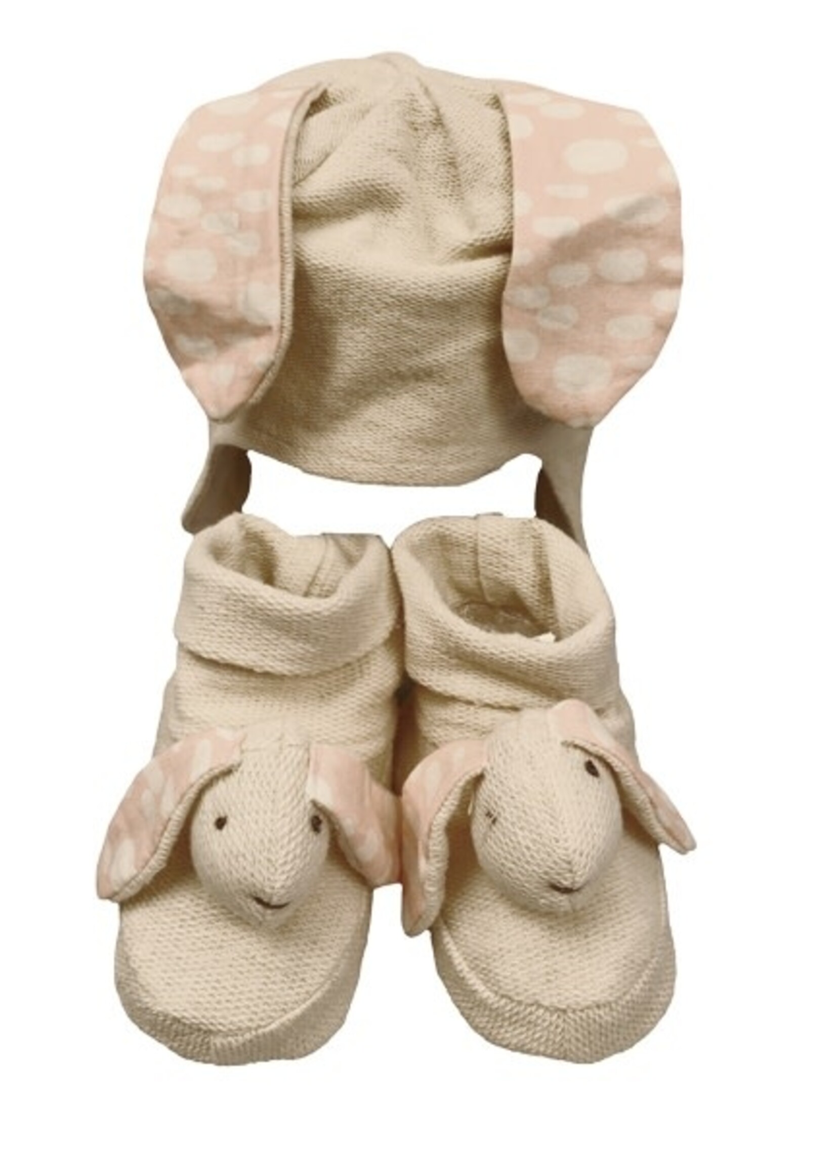 Catherine Lillywhite's Bunny Hat & Bootie Set 6-12 mo