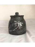 Clayworks Handcrafted Cookie Jar w Dragonfly - PICK UP ONLY