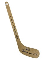 26" Red Berensen 6 Goal Signed Stick