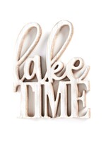 Distressed Lake Time Design Wall Sign