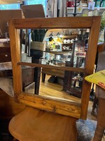 Antique Pine Mirror 24” x 22”