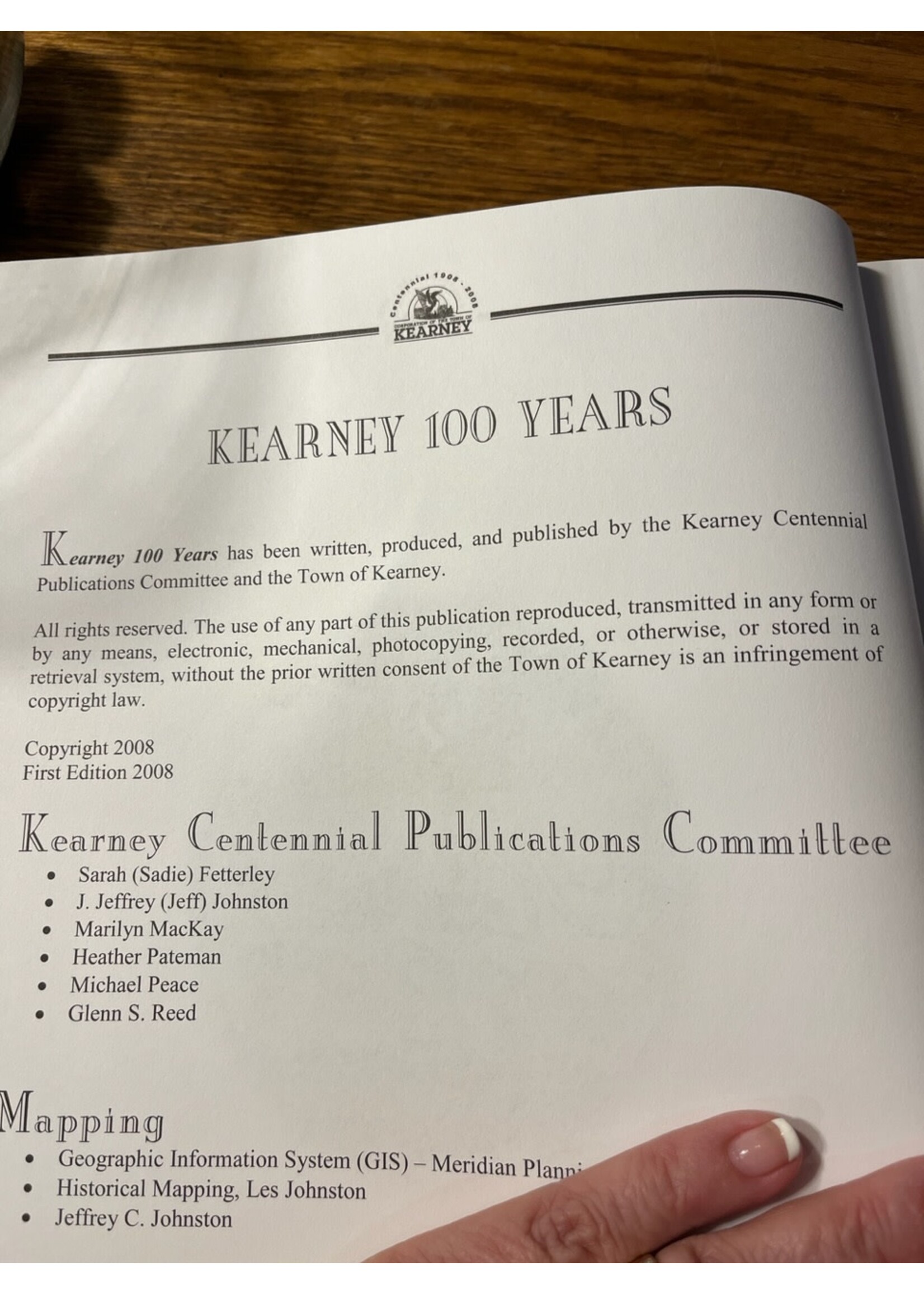 Kearney - 100 Years Book