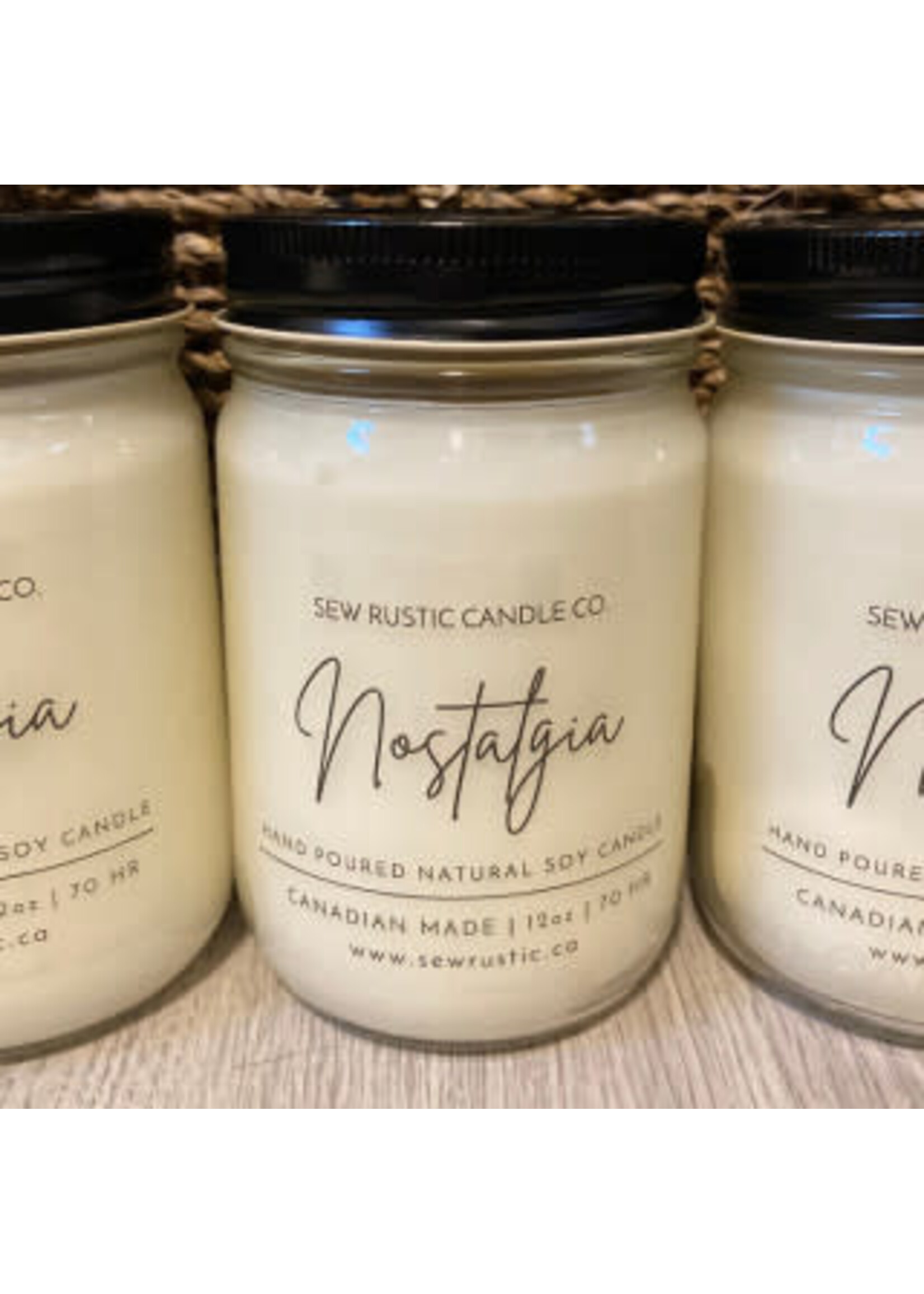 Sew Rustic Nostalgia 12 oz Hand Poured Soy Candle (Store Exclusive)