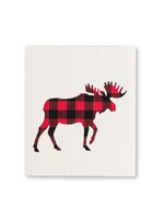 Buffalo Check Moose Dishcloths. Set of 2