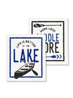 Better at the Lake Dishcloths. Set of 2