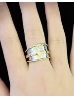 Monica Mehta Designer Spinner Ring - Sterling Silver - Sz 9