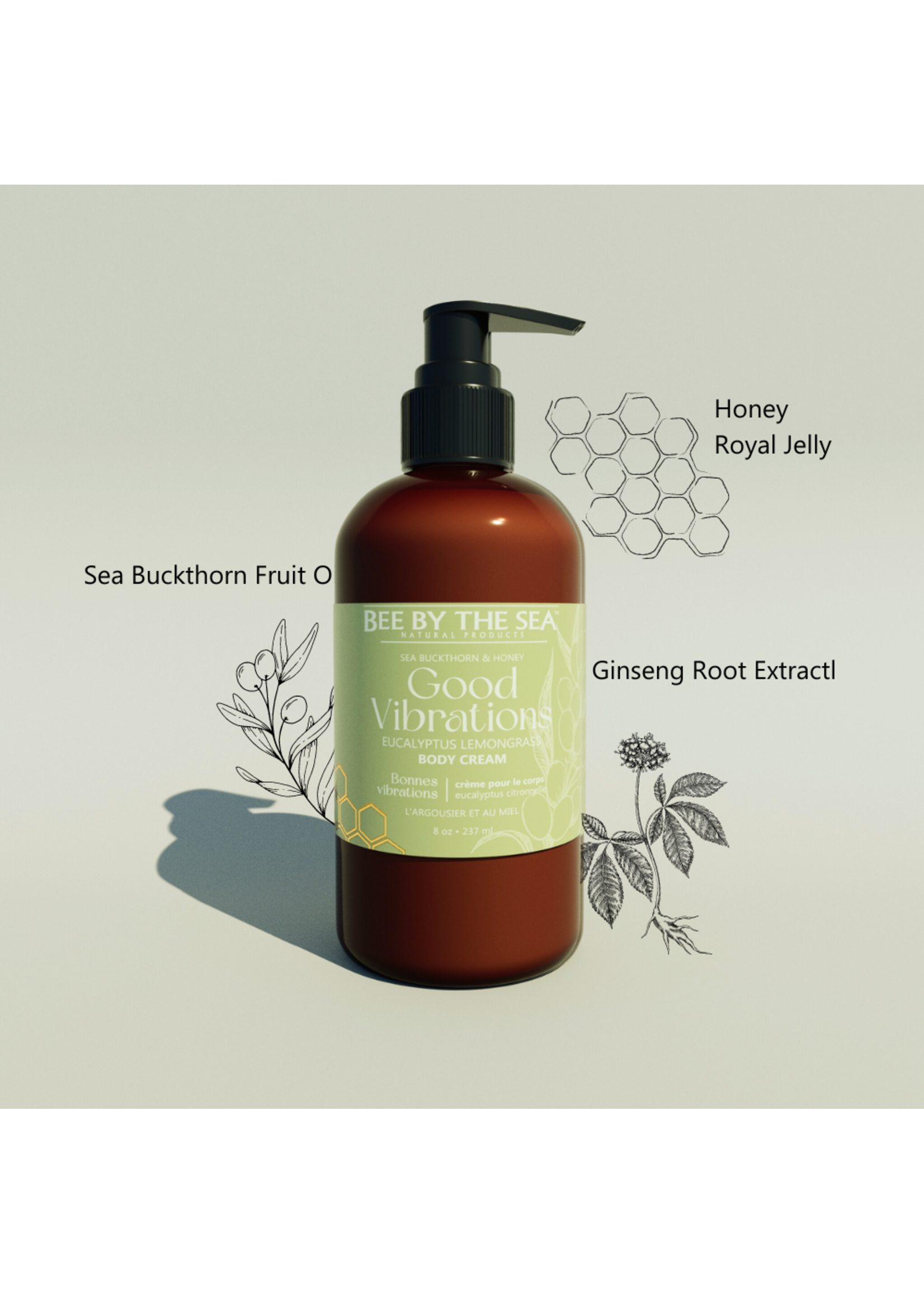 Bee By The Sea Good Vibrations “Every Body” Caddy - Eucalyptus & Lemongrass