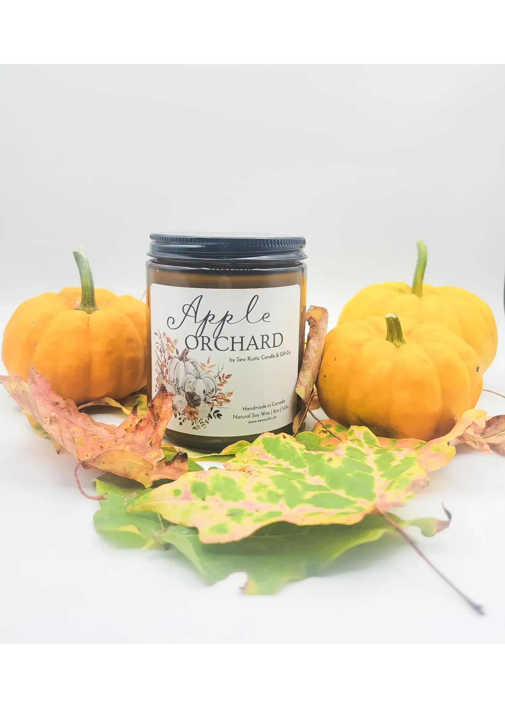 Sew Rustic APPLE ORCHARD 8 oz Soy Candle