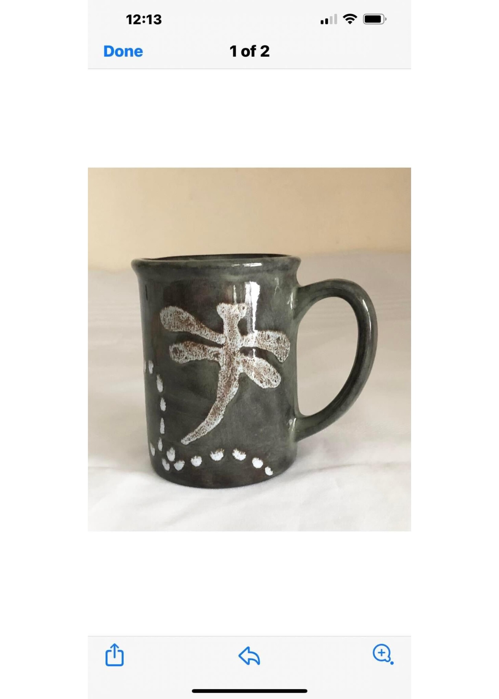 Clayworks Handcrafted Mug - Dragonfly