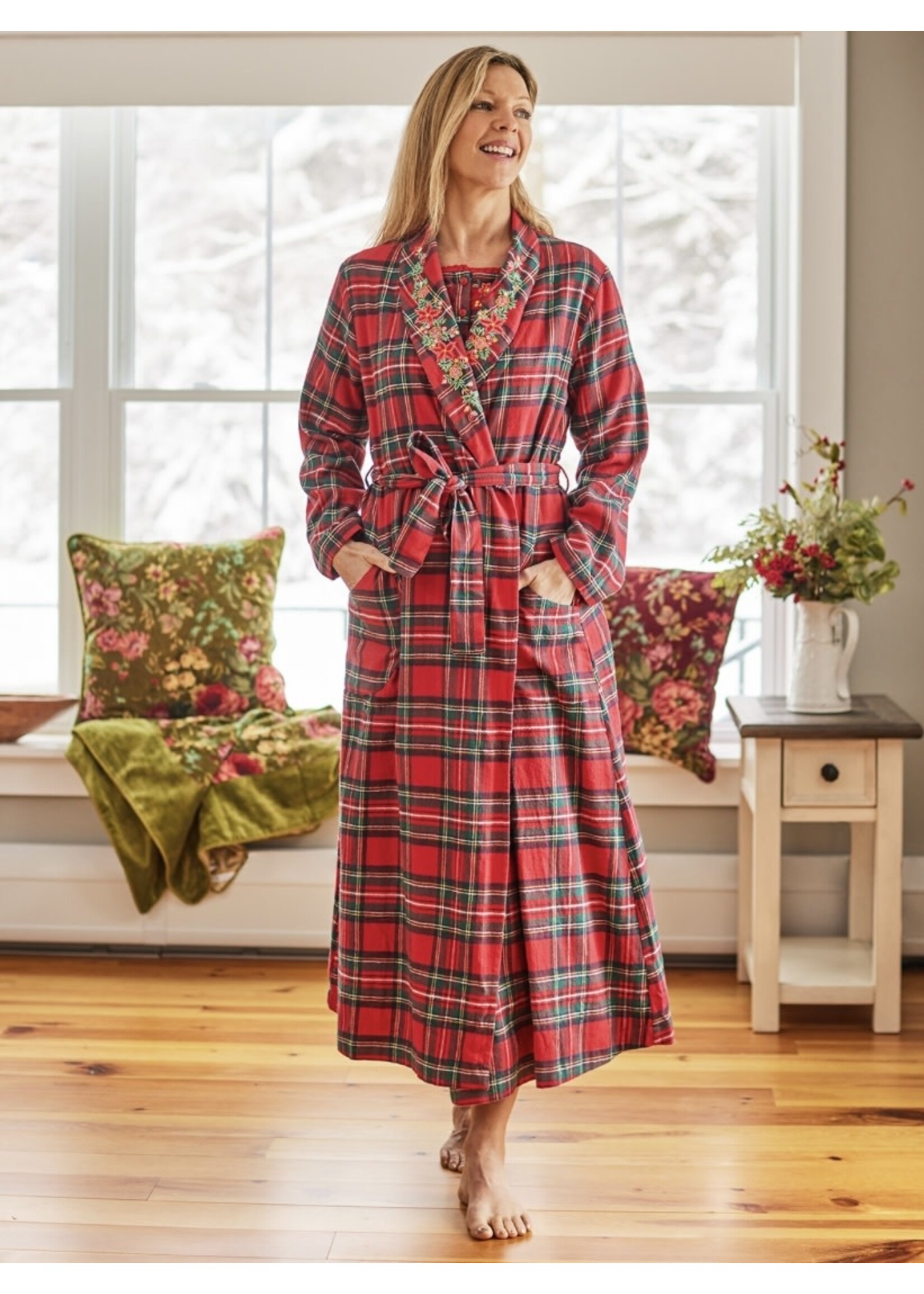 April Cornell Highland Plaid Dressing Gown