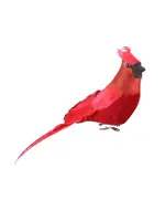 Cardinal Ornament - Large w clip
