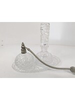 Vintage Pinwheel Crystal perfume set - 3pc