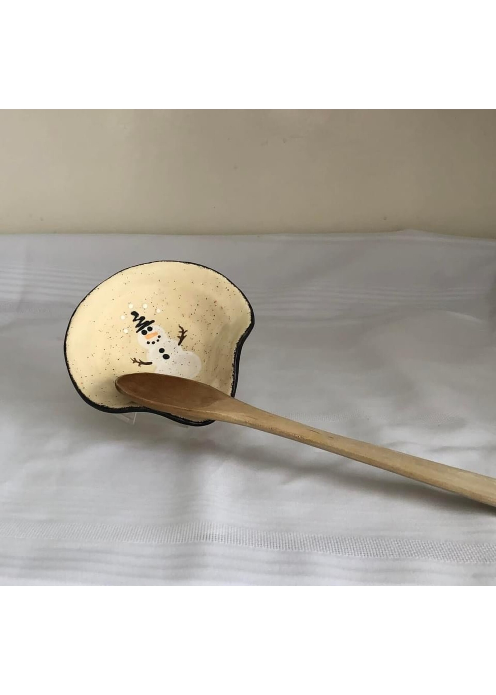 Clayworks Spoon Rest - Snowman