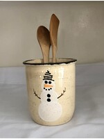 Clayworks Utensil Holder - Snowman