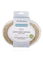 Spa Relaxus Vegan 2-IN-1 Loofah Bath Sponge With Strap