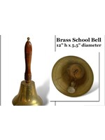 Vintage Brass School Bell - Large