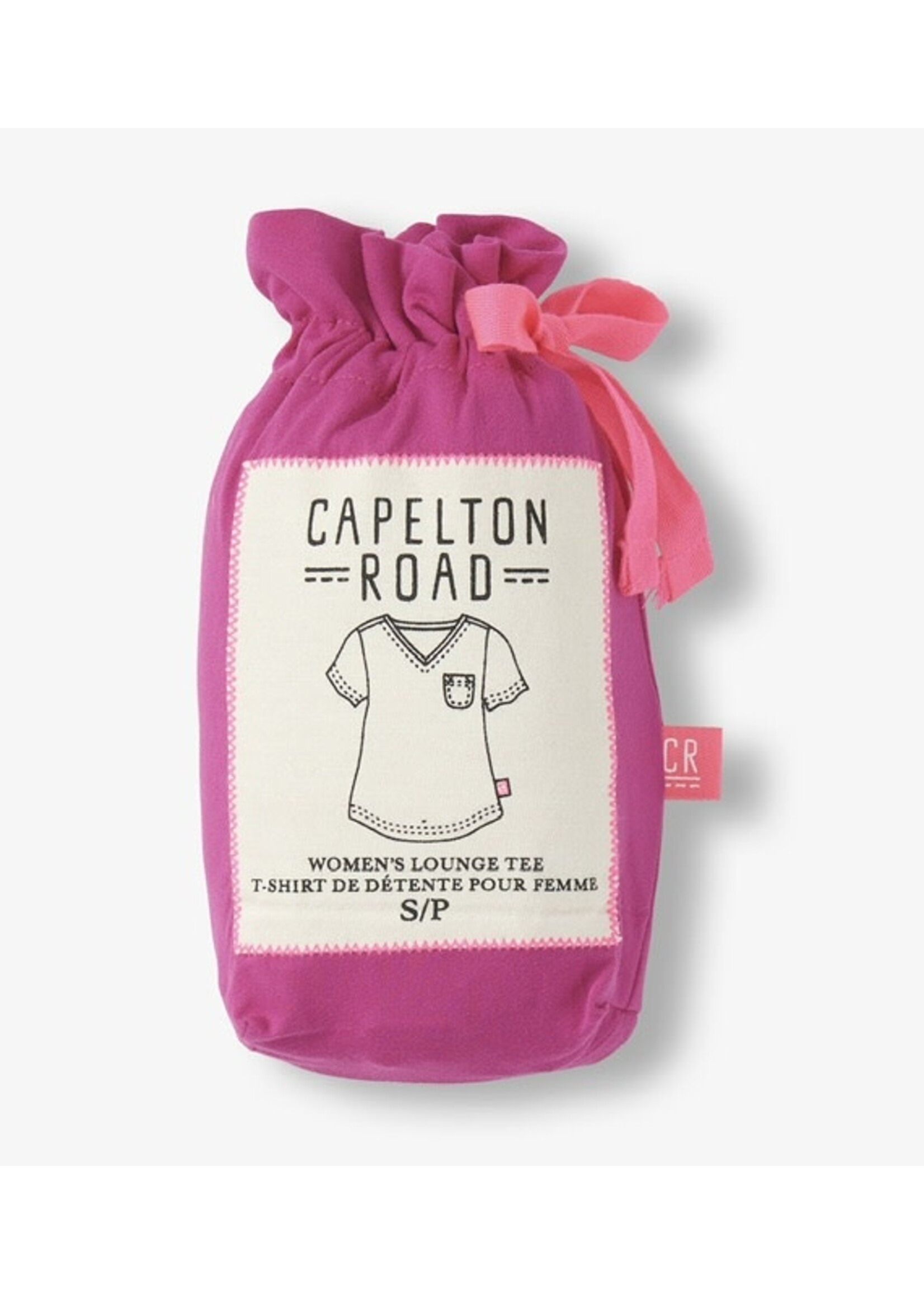 Capleton Road Rose Violet V-Neck Tee in a Bag
