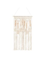 Fringed Wall Hanging w/Beads and Tassels-30"H