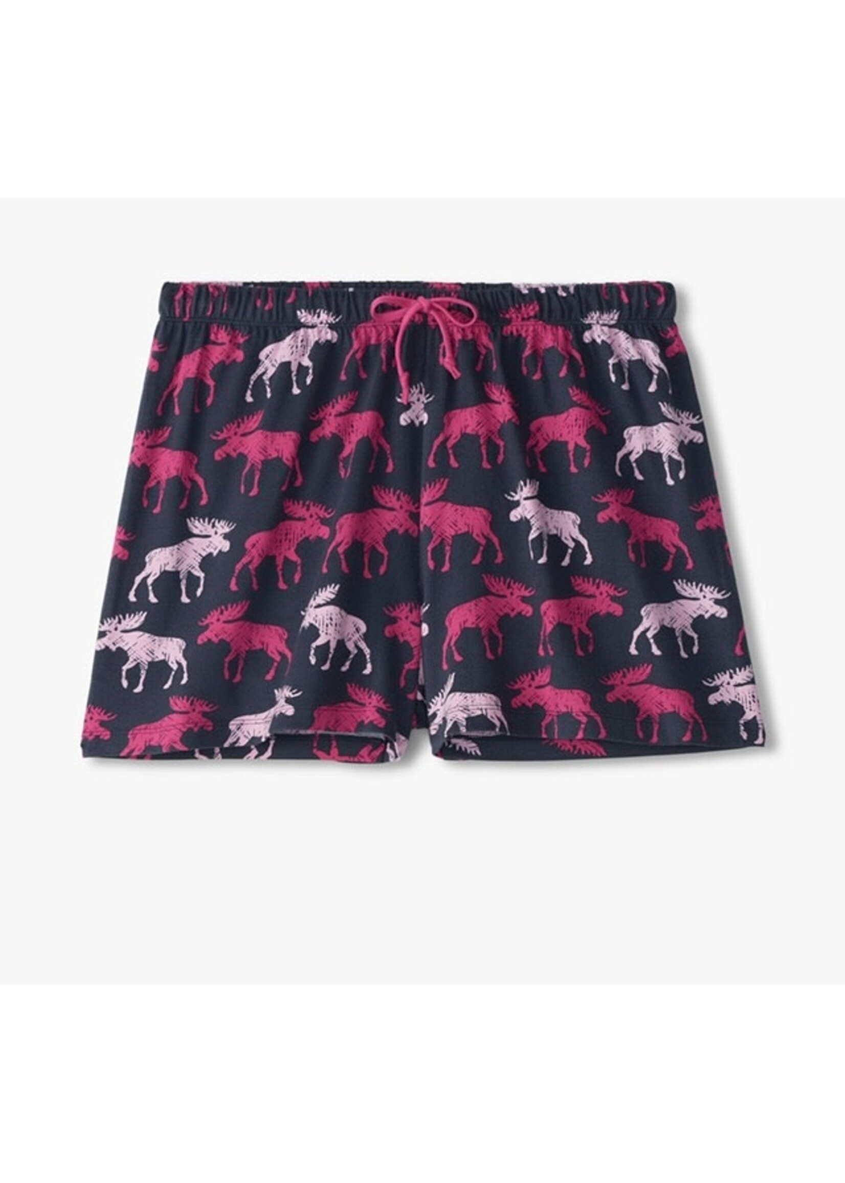 Hatley Raspberry Moose Women's Sleep Shorts