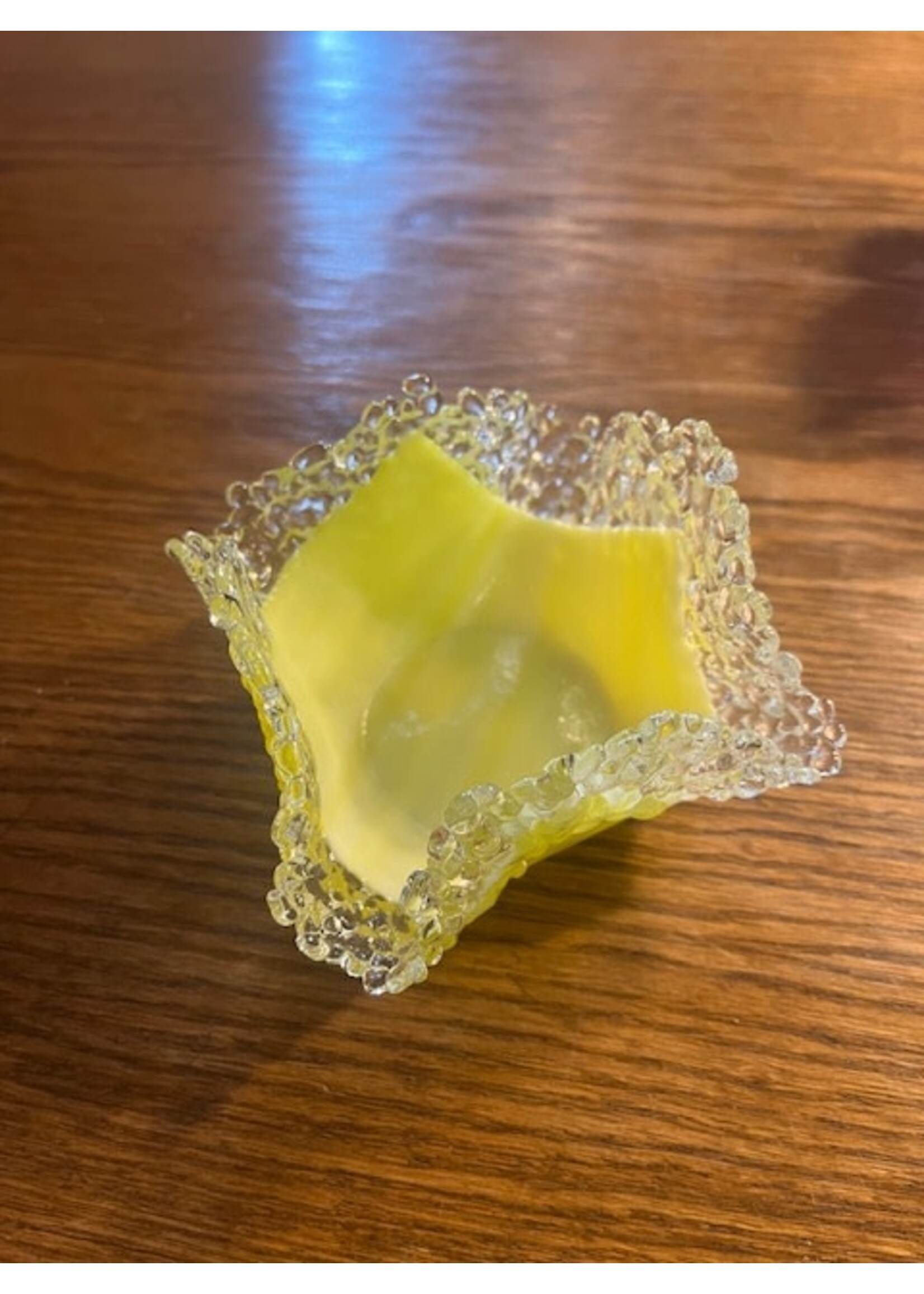 Wendy Thomson Yellow w Frit Trinket/votive