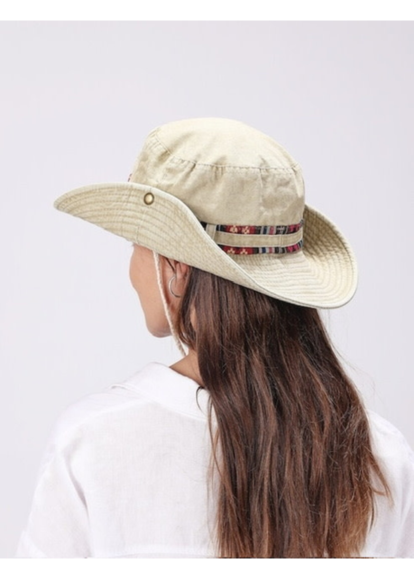 Washed Denim Sun Hat