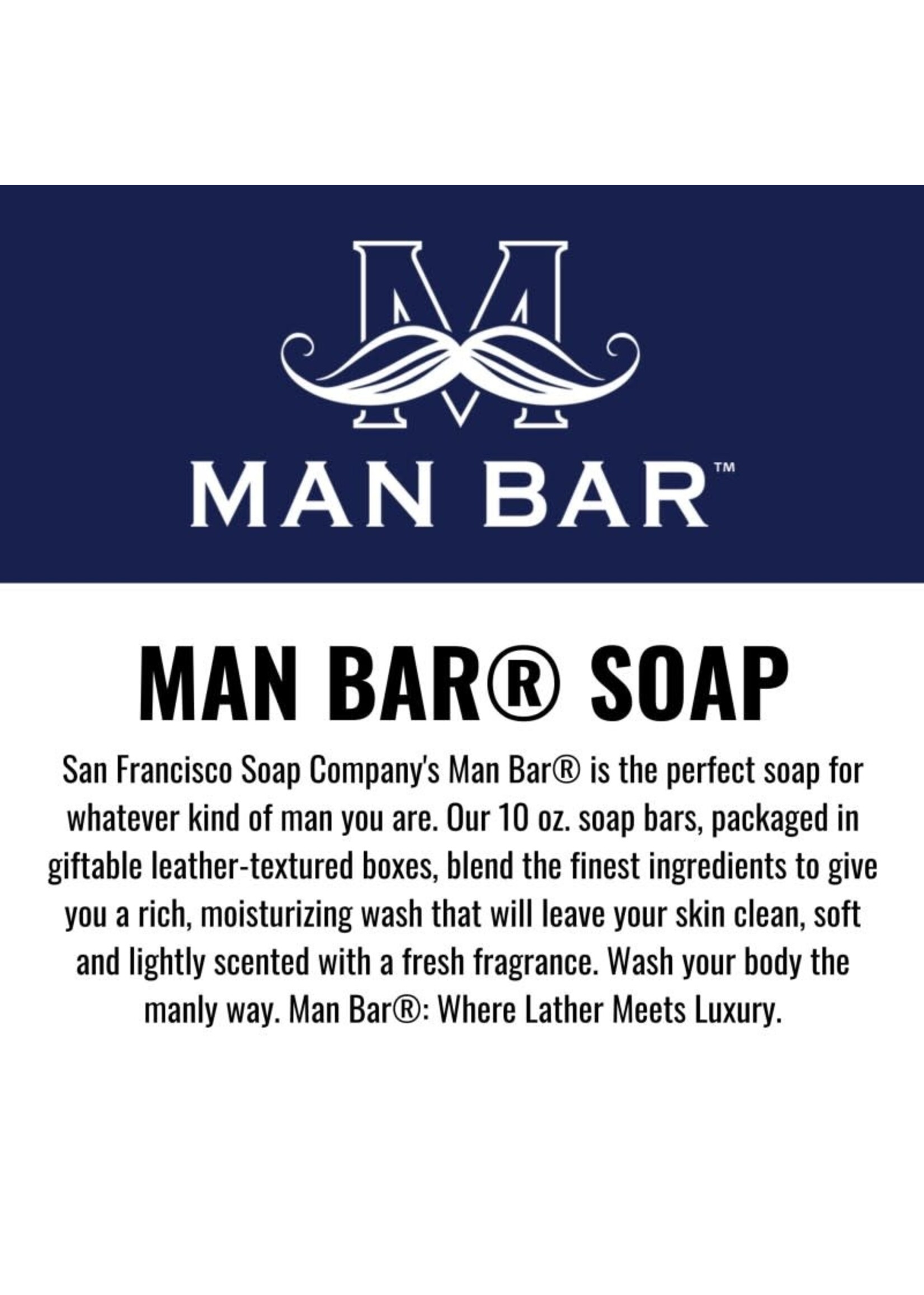 San Francisco Soap Comp Hair & Body Man Bar - Redwood & Clove