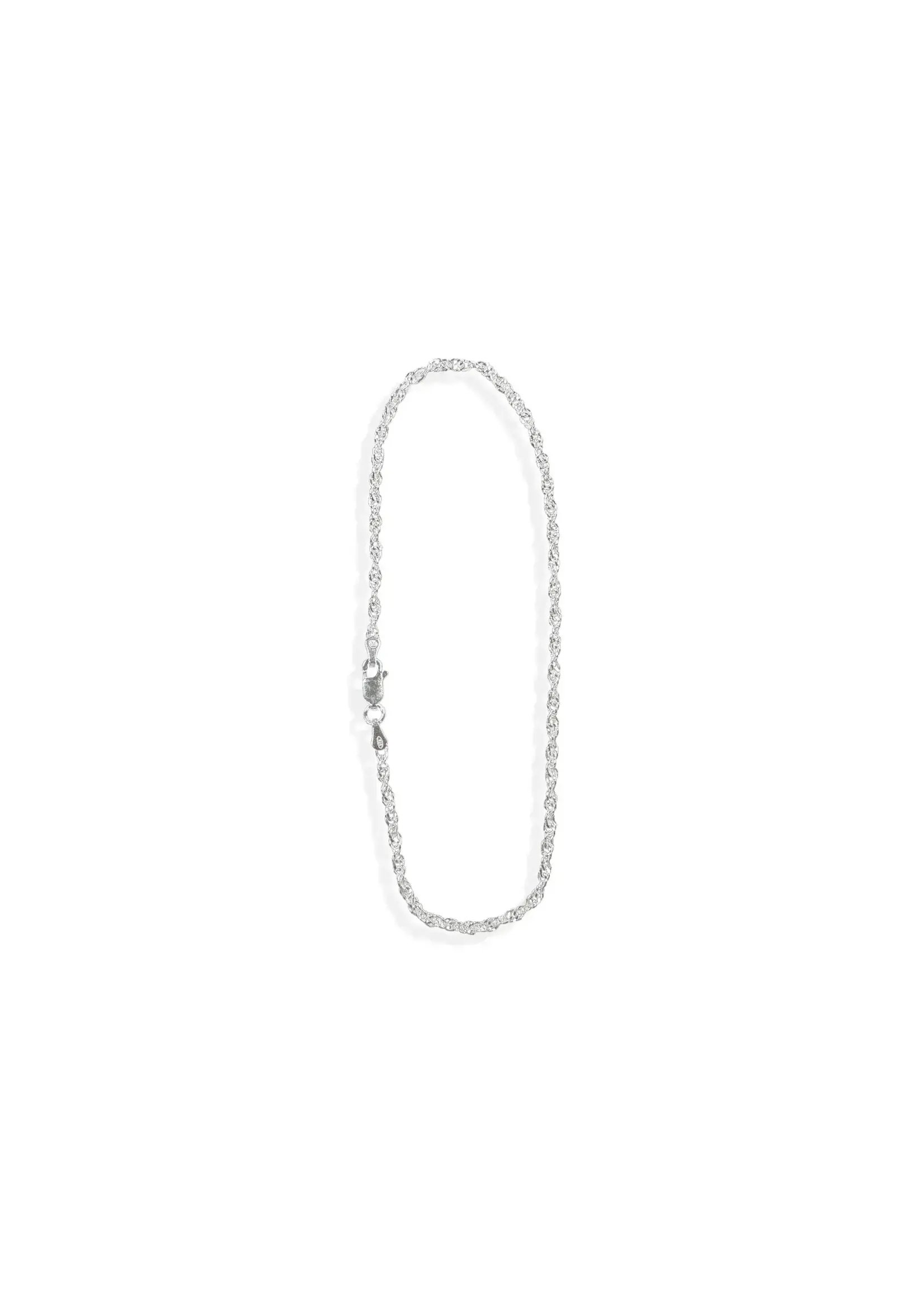 Singapore Anklet - Sterling Silver 2.3gr