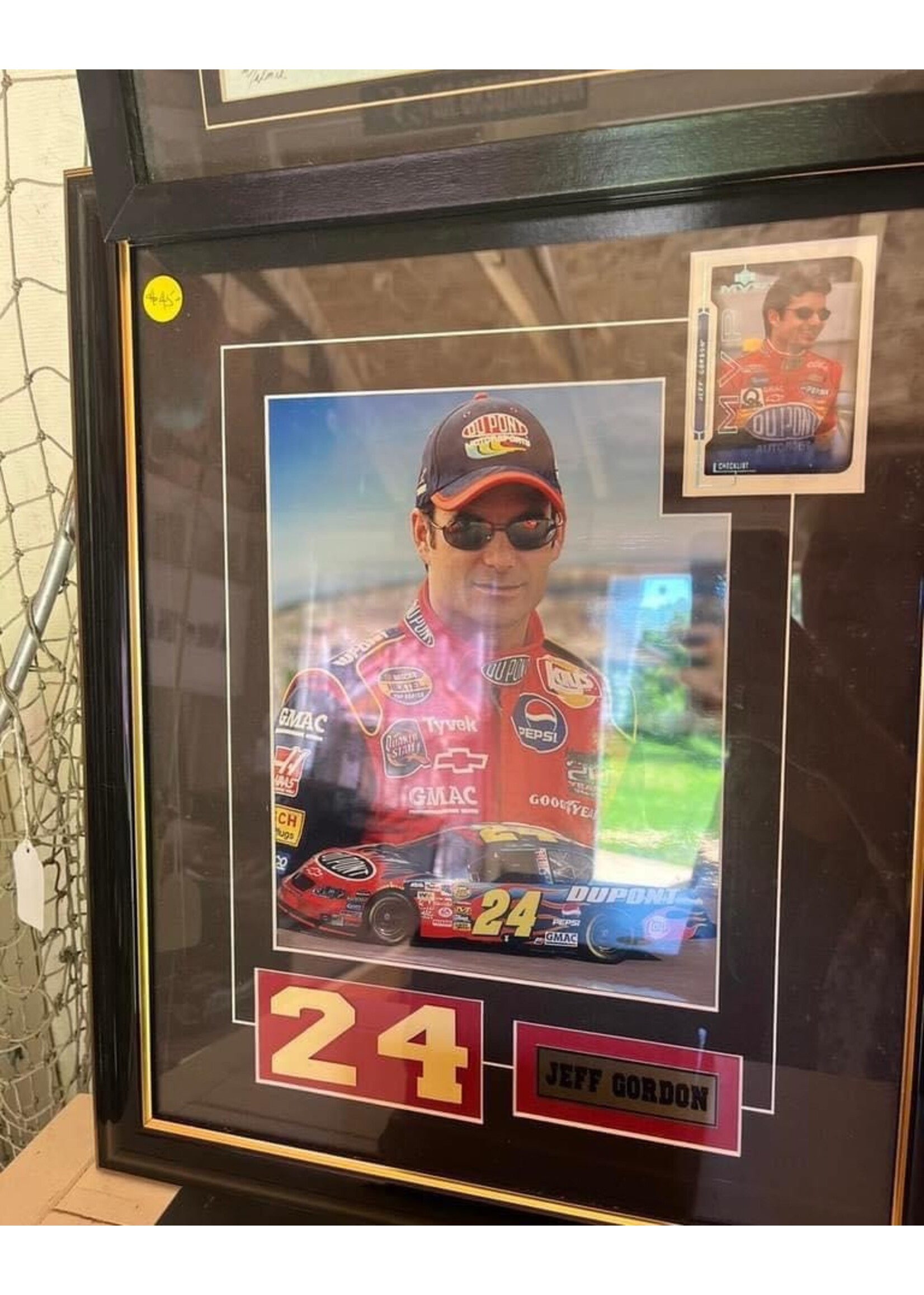 Jeff Gordon Picture - Framed under glass