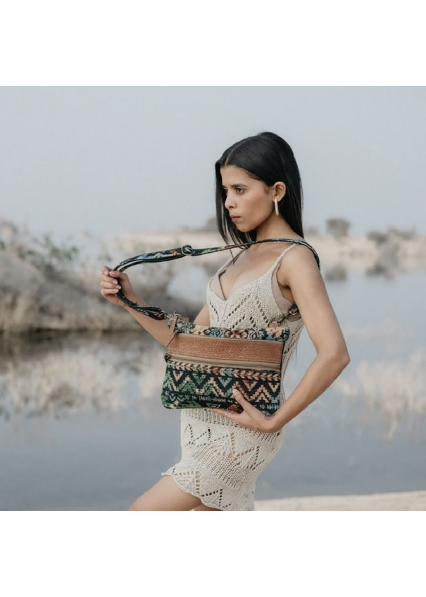 Handmade Crossbody Bag - Coast