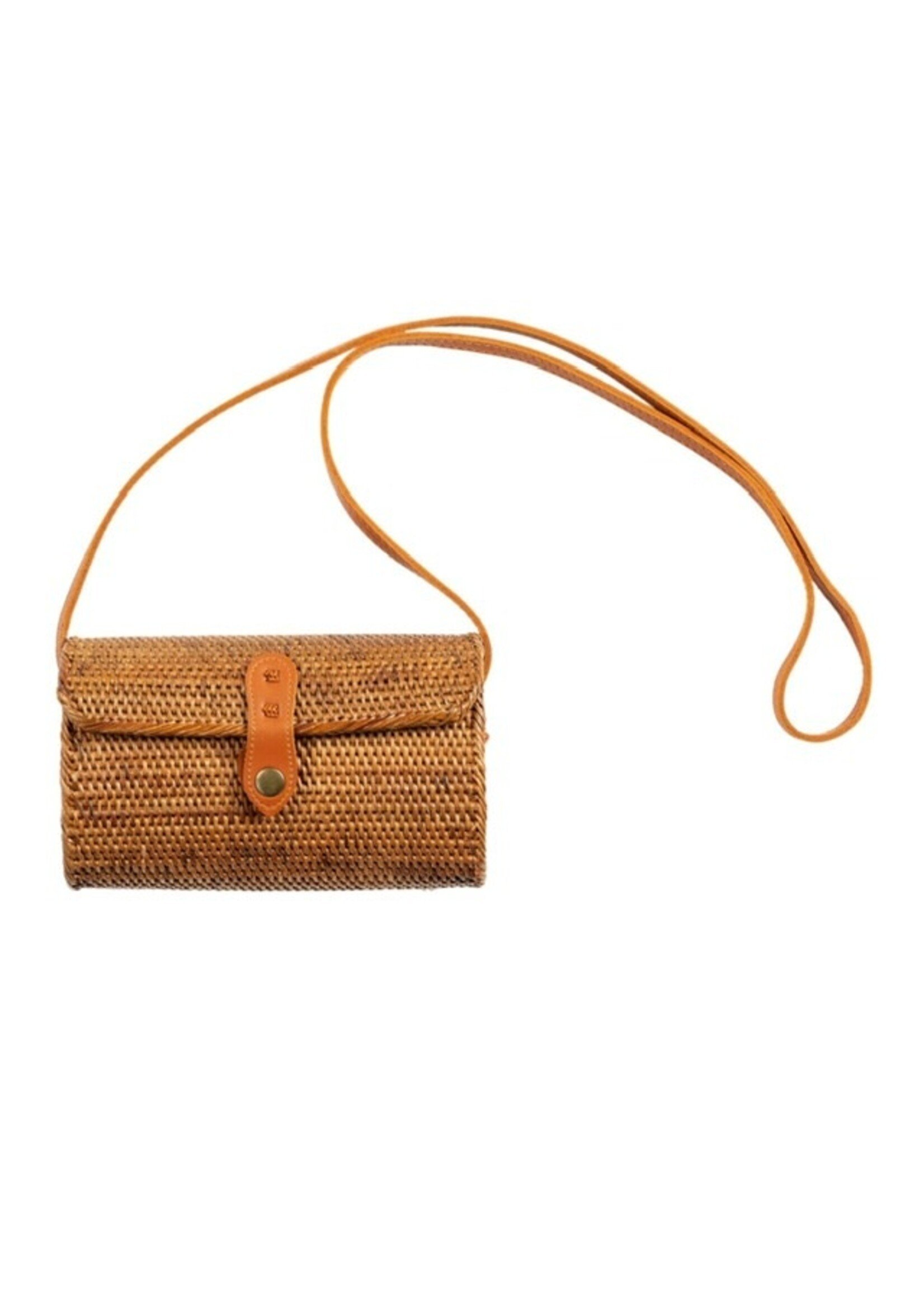 Handmade Bali Bag - Rectangle - Caramel