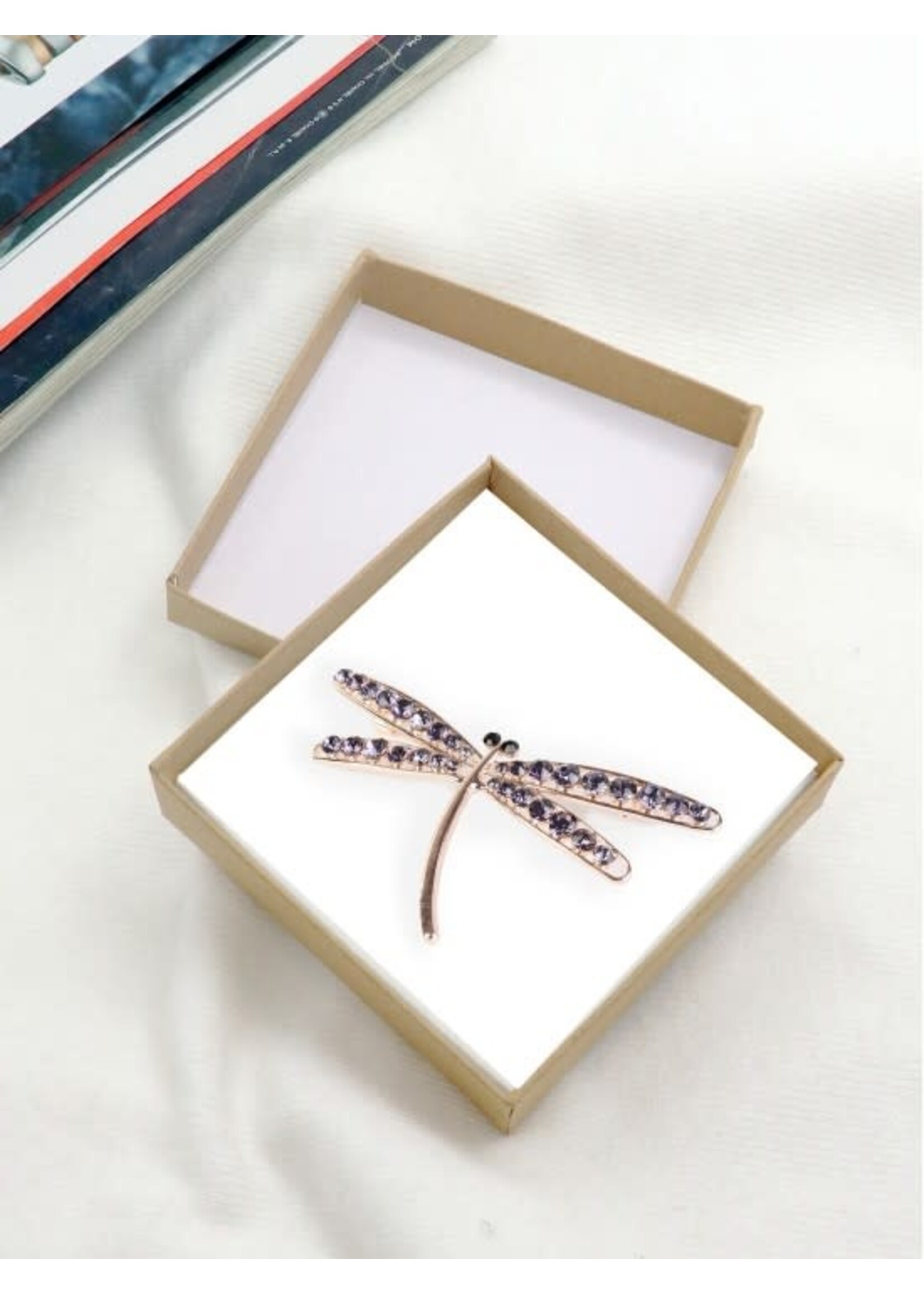 Dragonfly Brooch - Purple