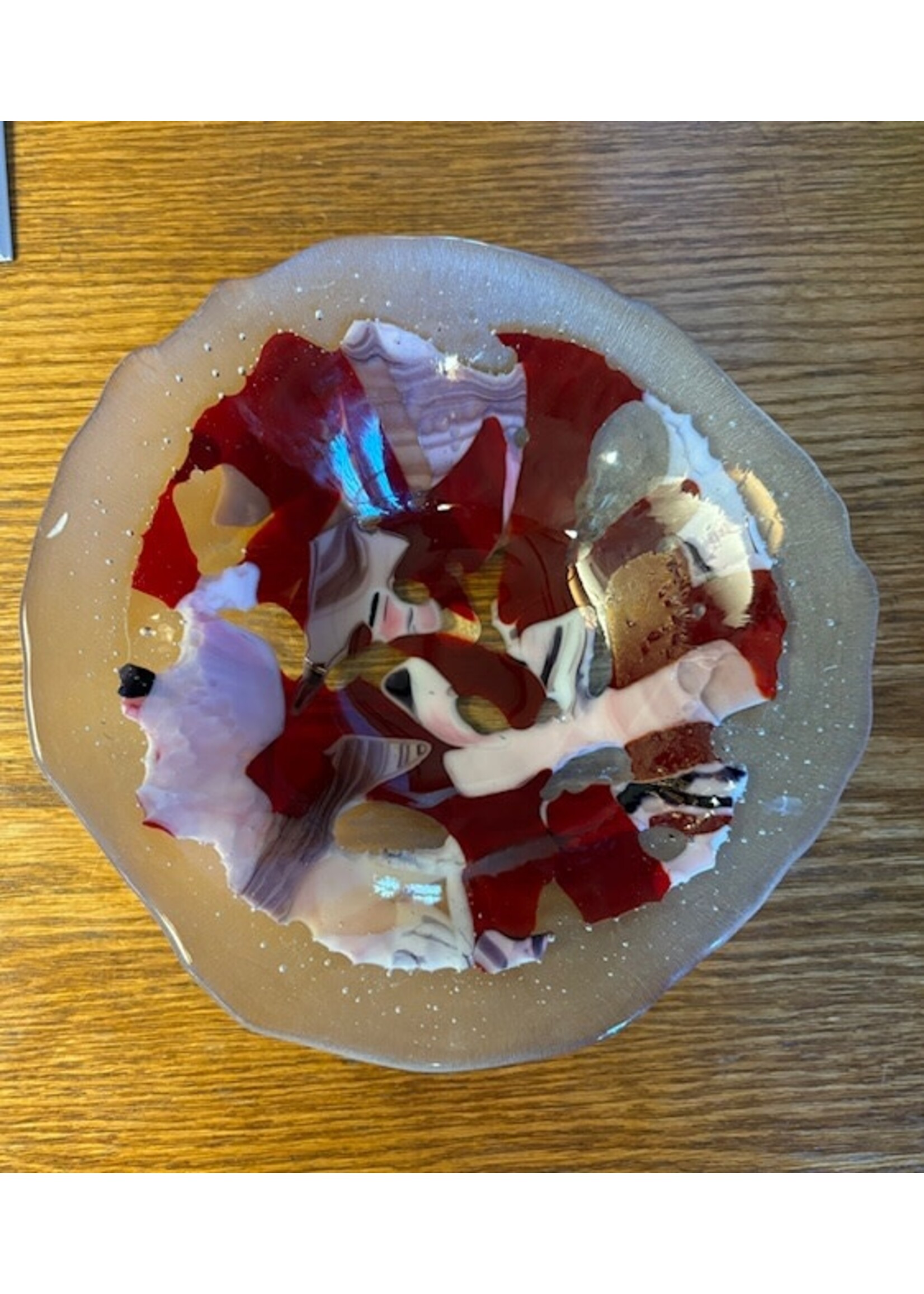 Red Bowl Fused Glass