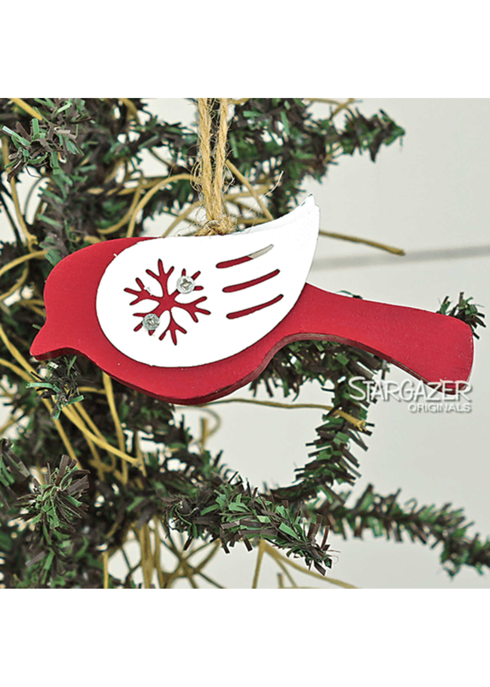 Small Christmas Bird Orn-4"x1.6"