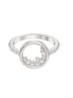 Sterling Silver Ring Sz 6. Circle w CZ
