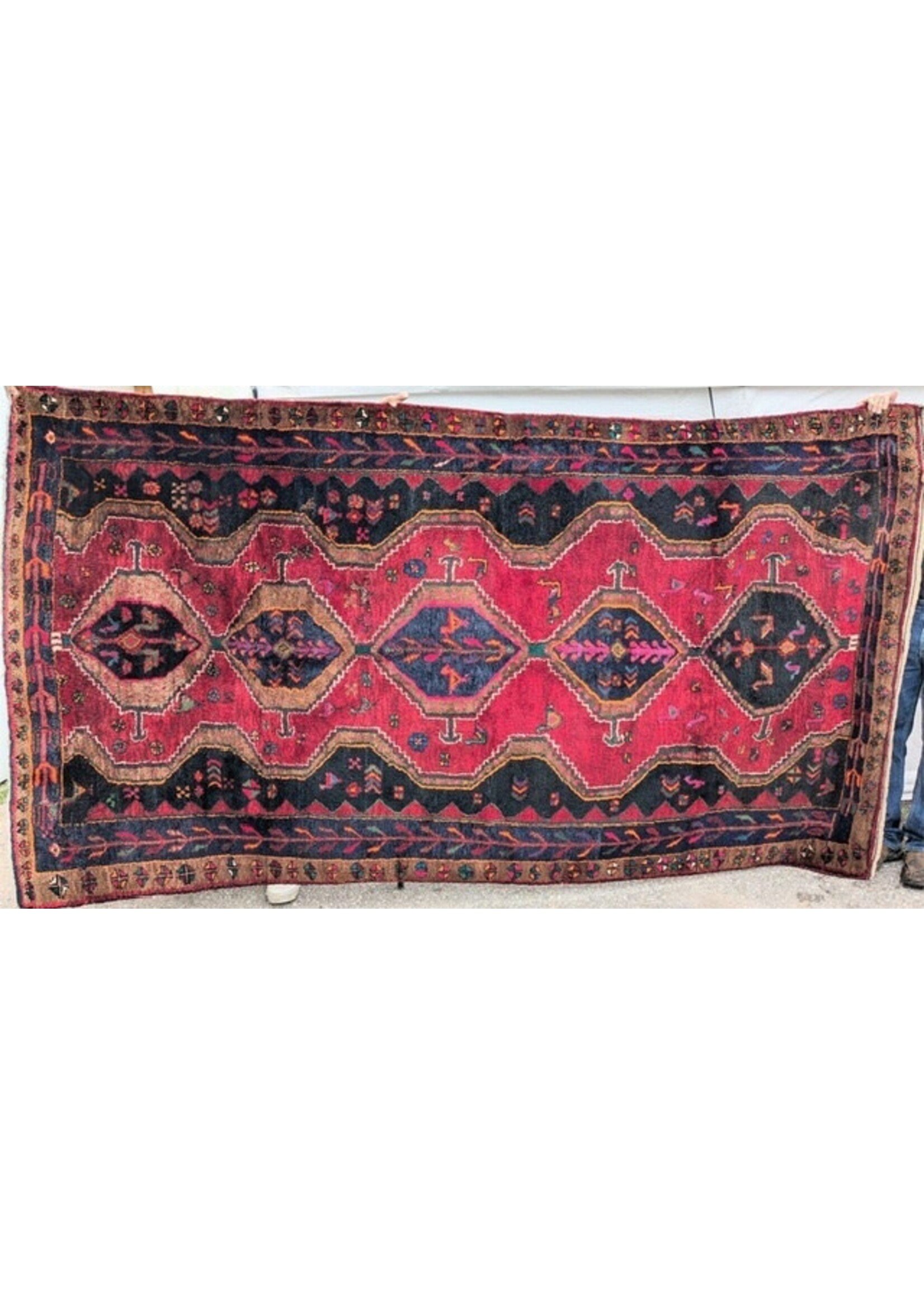 Large Hand Knotted Hamadan Persian Rug