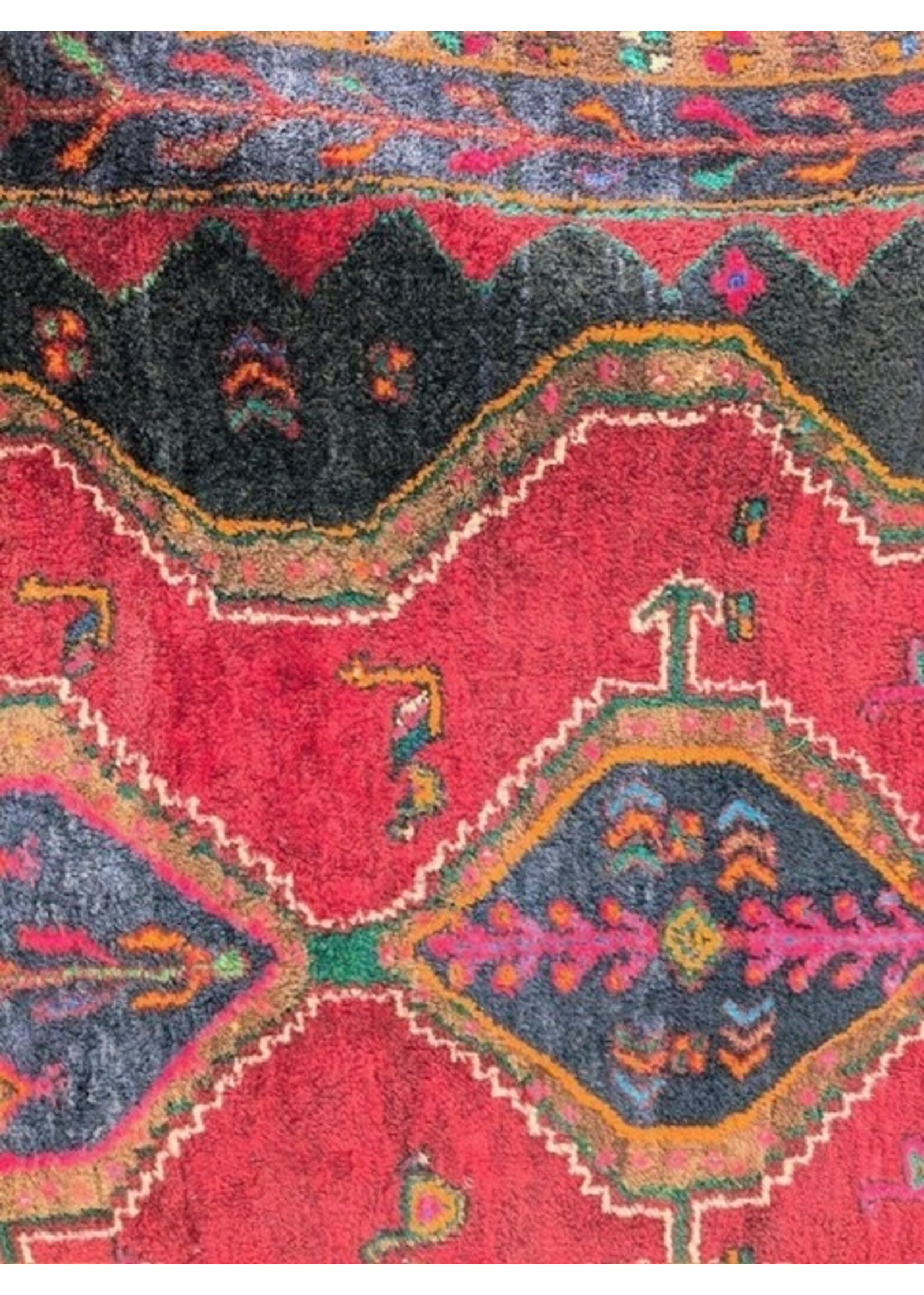 Large Hand Knotted Hamadan Persian Rug