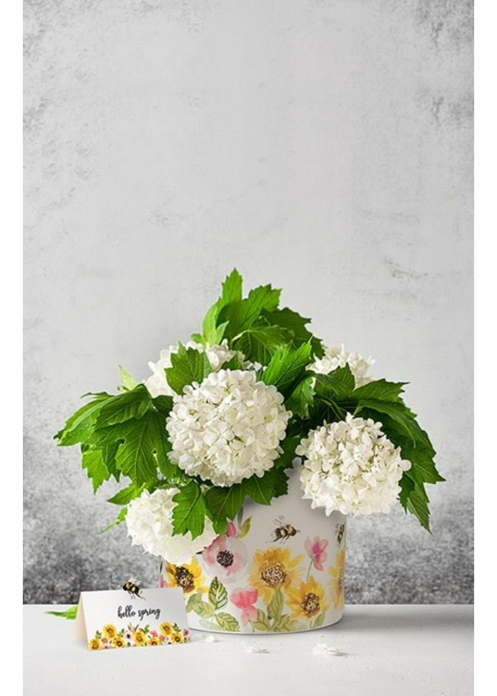 Sunflower & Bee Folded Placecard. 12 Pieces