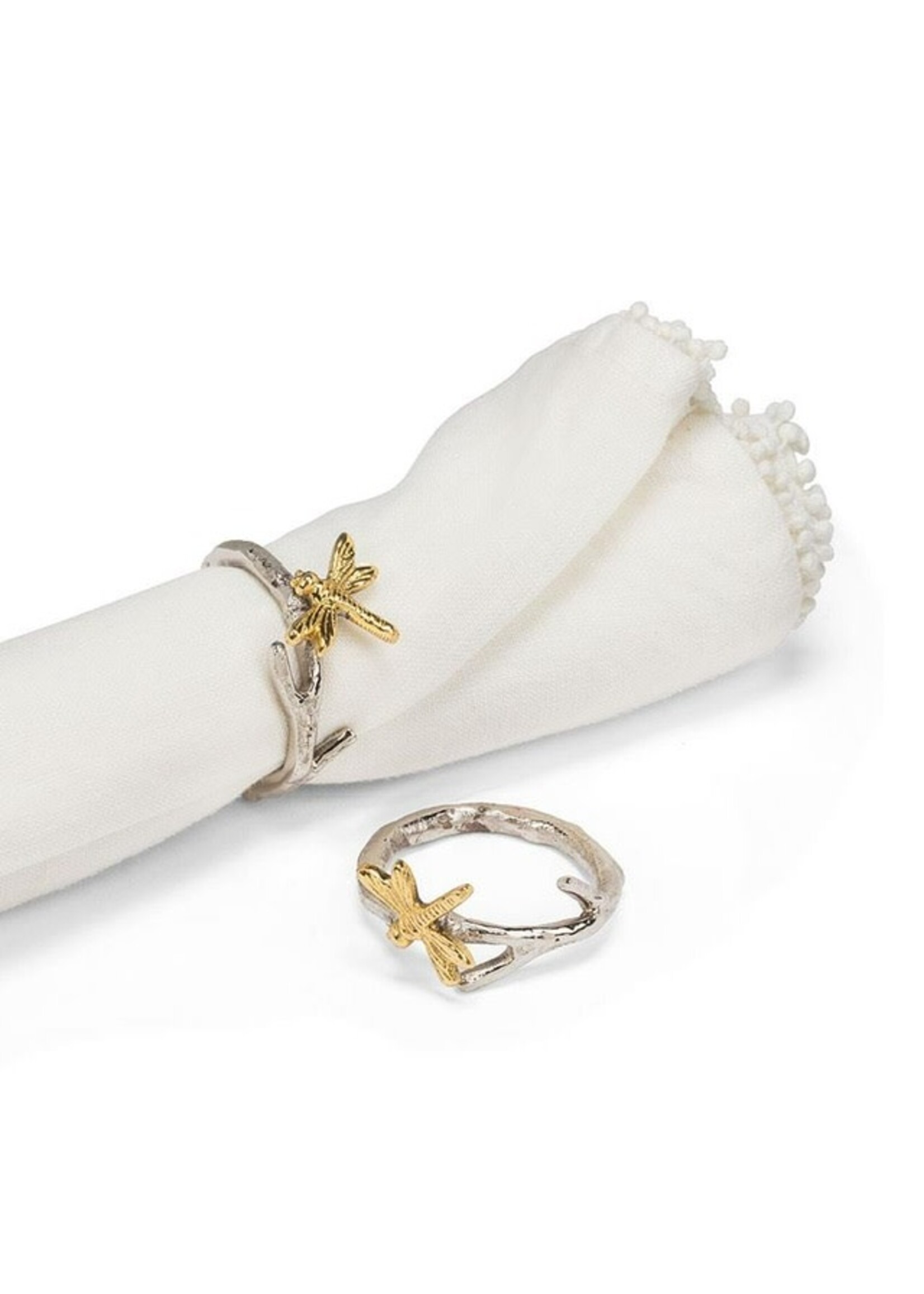 Dragonfly on Branch Napkin Ring