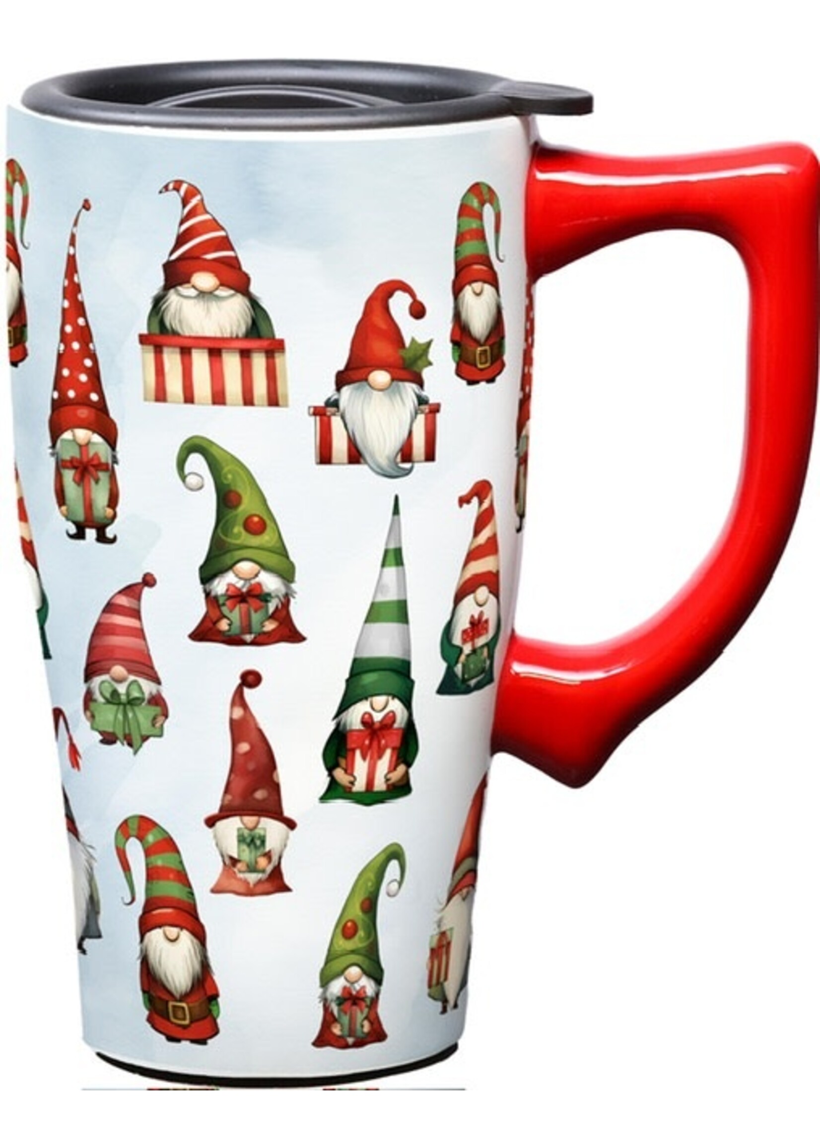 CHRISTMAS GNOMES TRAVEL MUG