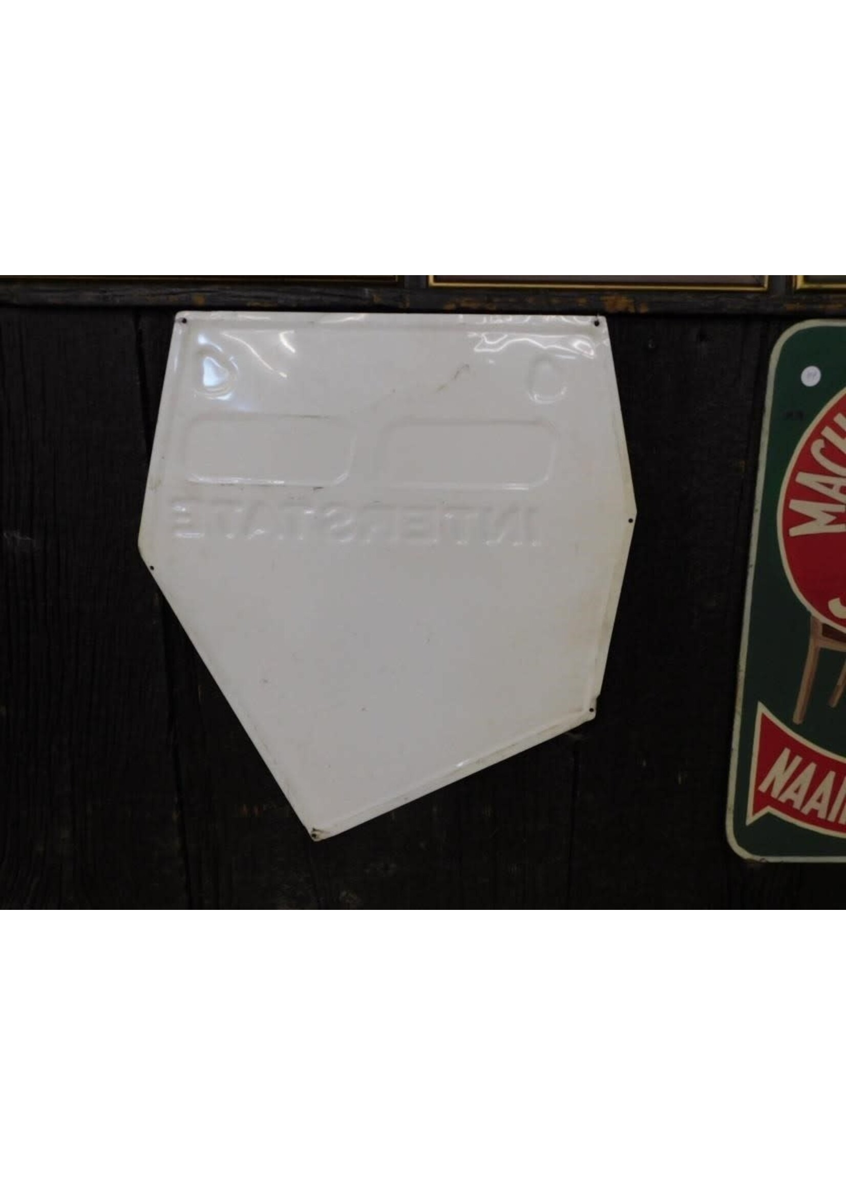 METAL SIGN "INTERSTATE" 20 X 23"