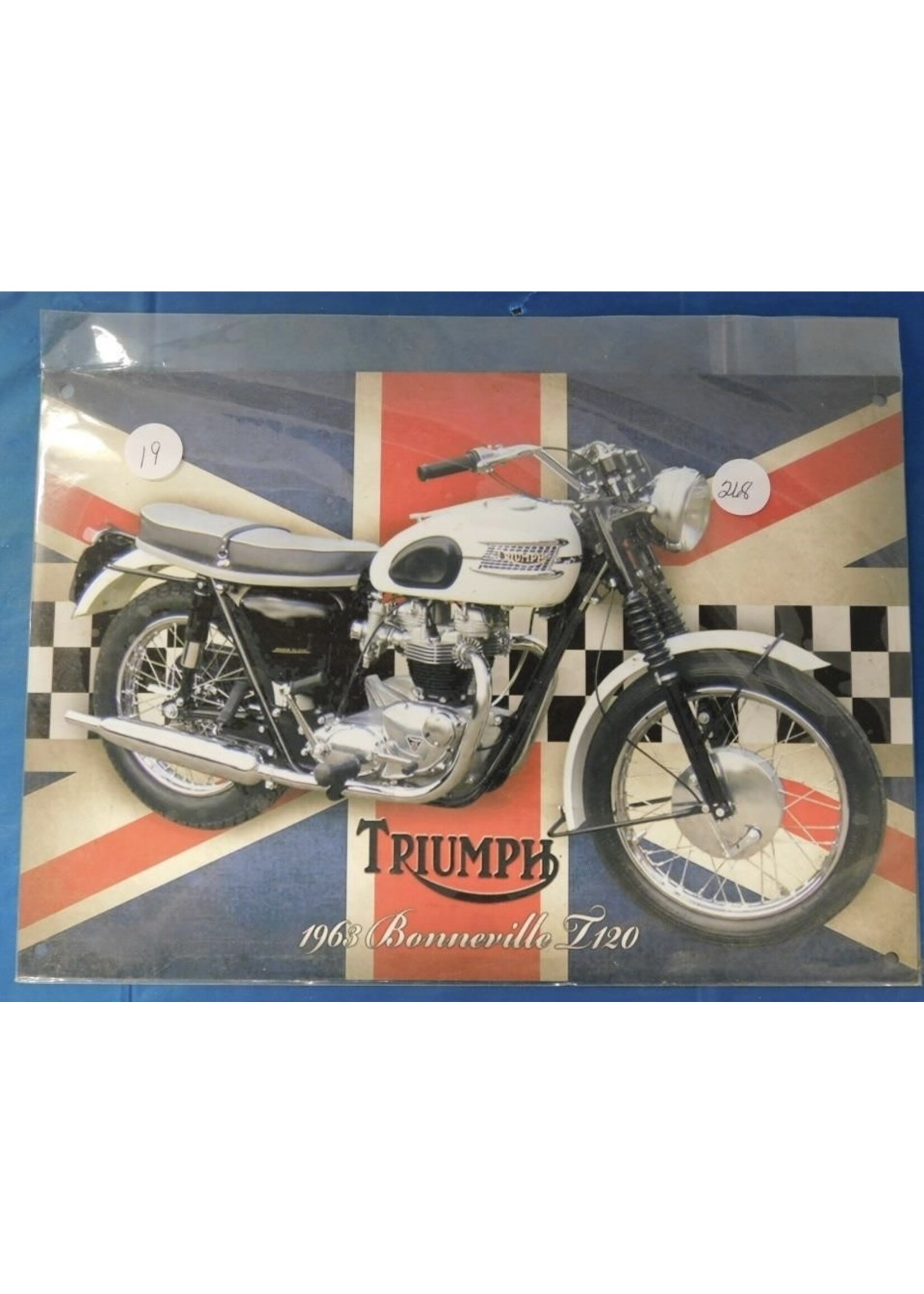 SIGN 1963 BONNEVILLE T120 TRIUMPH