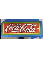PORCELAIN ADVERTISING SIGN "DRINK COCA COLA" 18 X 6"H