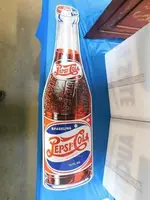 METAL ADVERTISING SIGN "PEPSI COLA" 11.5 X 41.5"H
