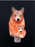 Porcelain Wolf Night Light with Gift Box