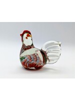 Glass Paperweight - Rooster