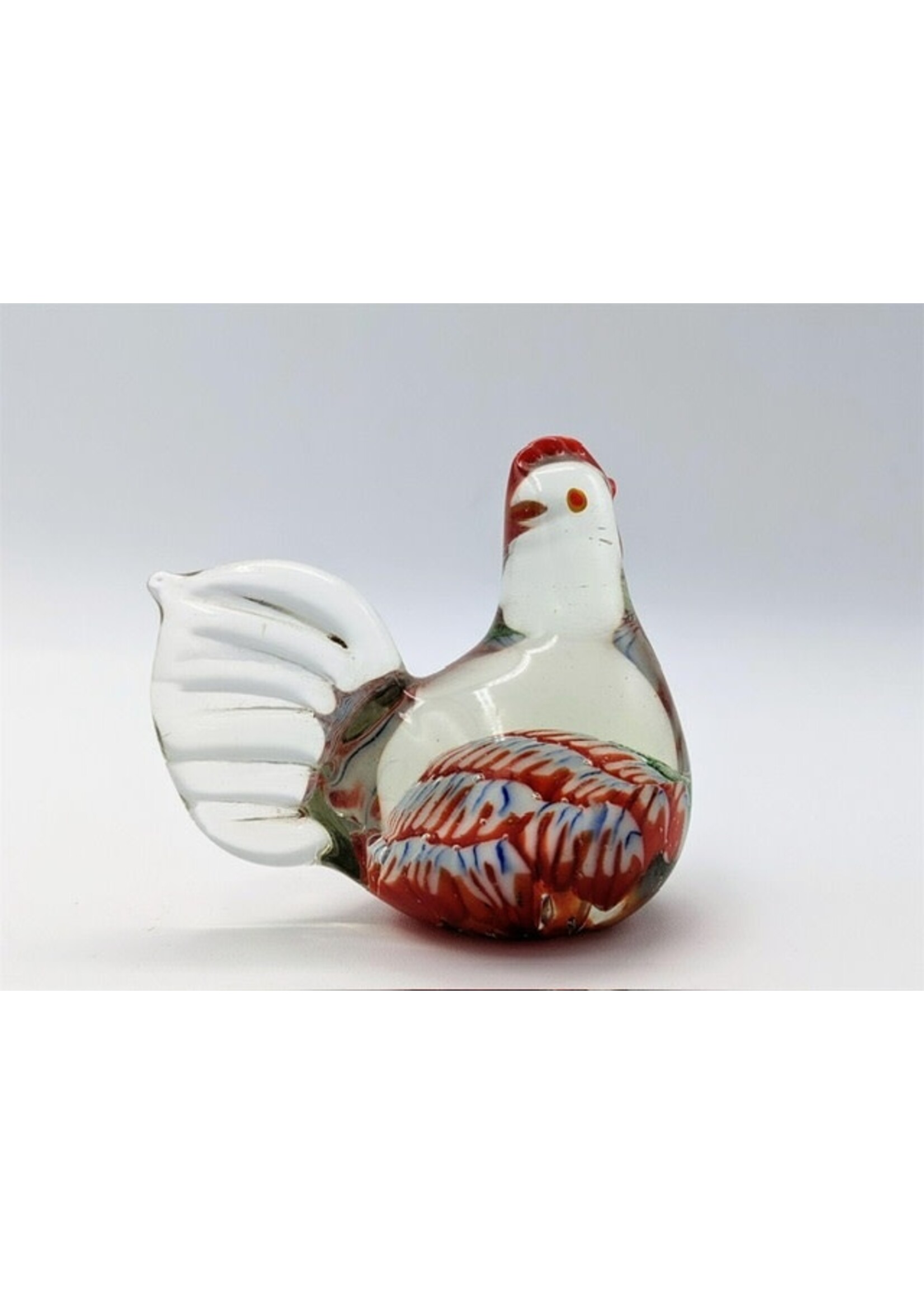 Glass Paperweight - Rooster