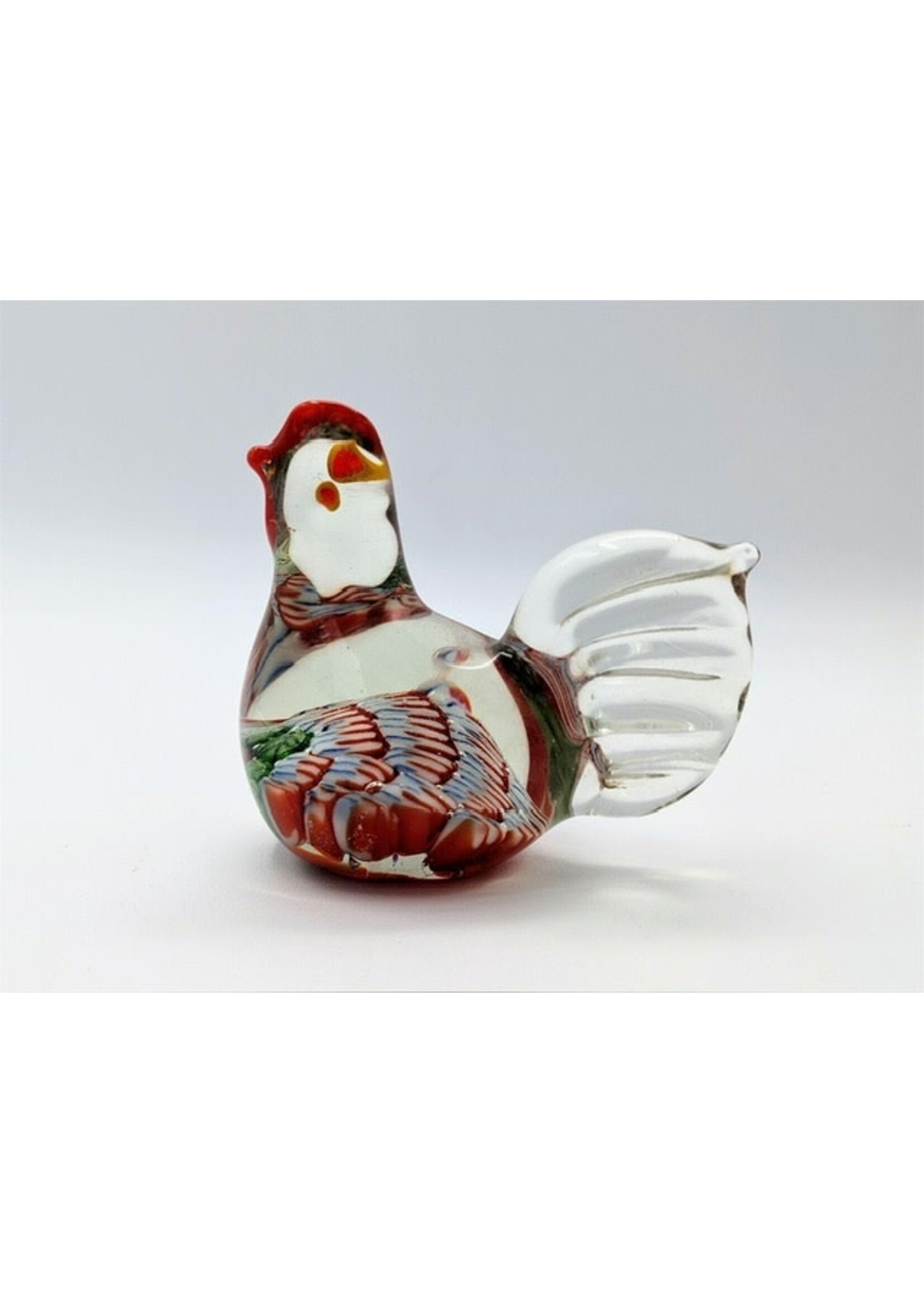 Glass Paperweight - Rooster